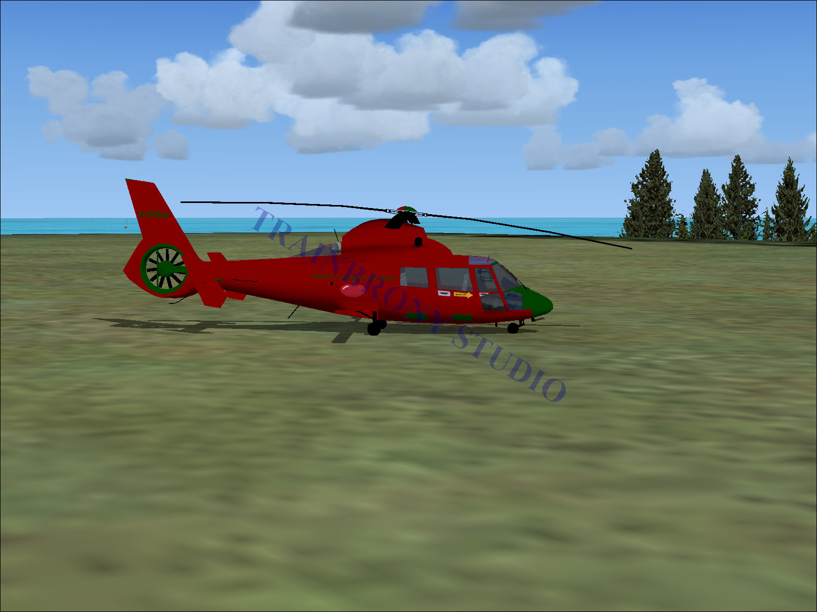 Sweet Apple Acres Aerospatiale HH65 Dolphin (Digital Image) Digital Image