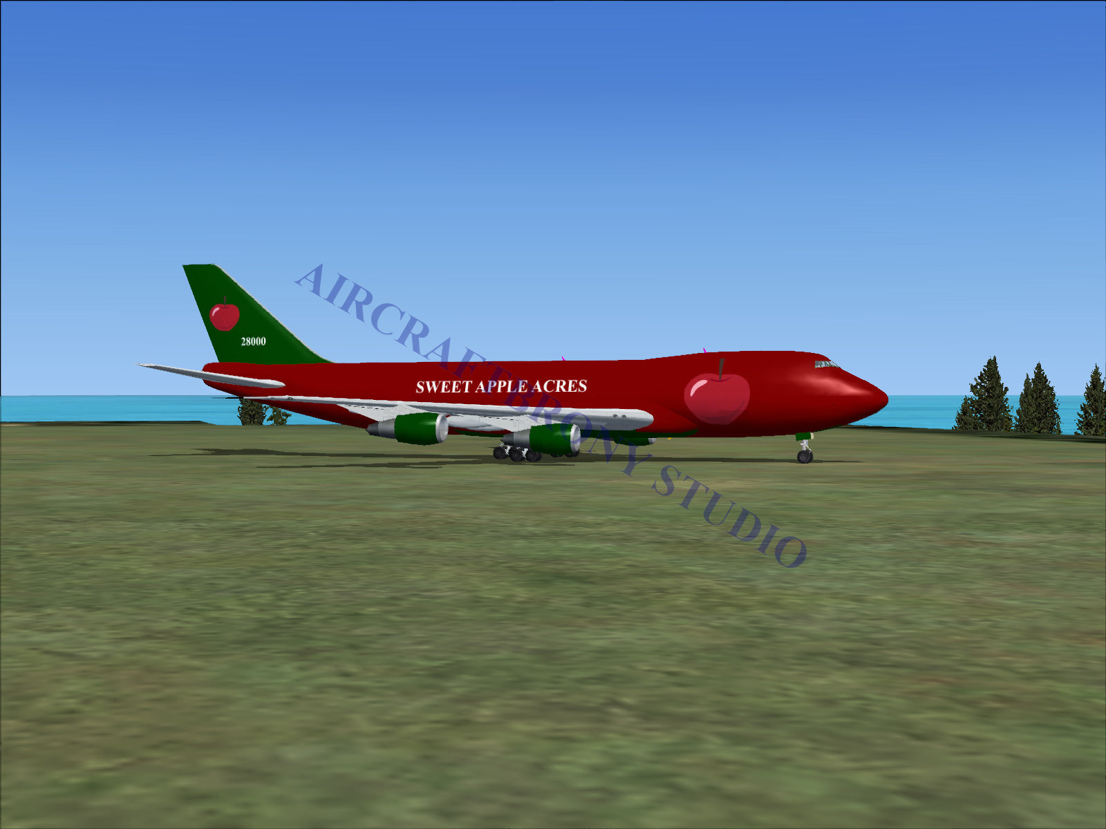 Sweet Apple Acres Boeing 747-200 (Digital Image) Digital Image