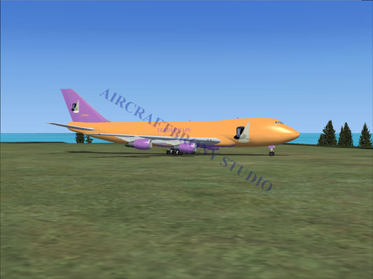 Tender Taps Boeing 747-200 (Digital Image) Digital Image