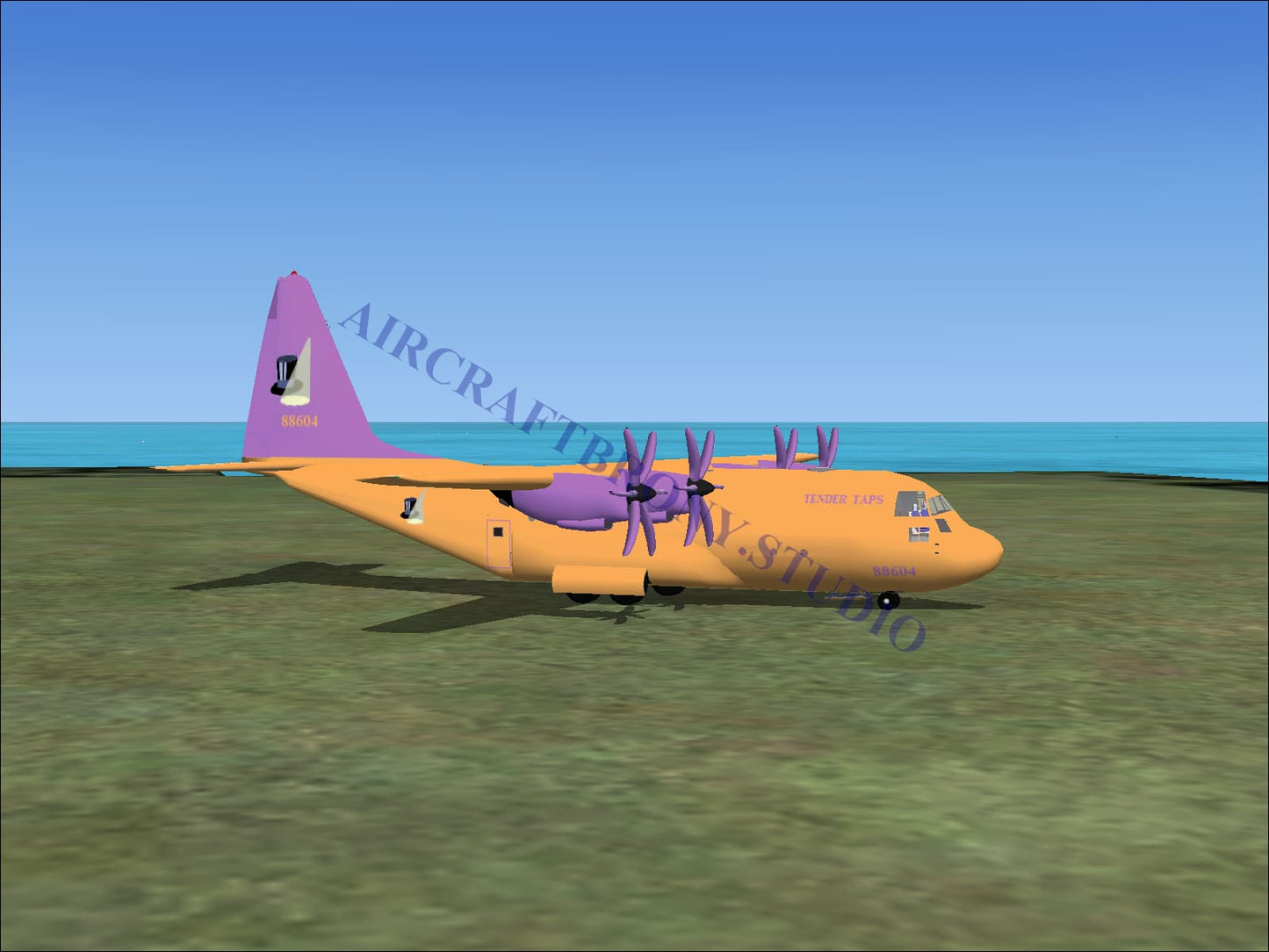 Tender Taps Lockheed C-130 (Digital Image) Digital Image