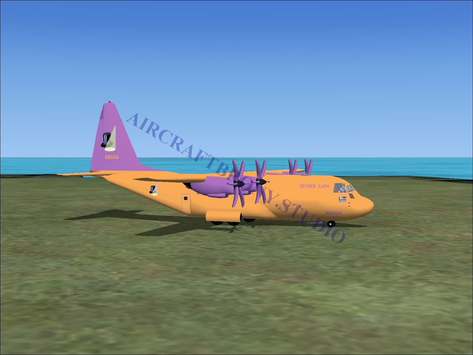 Tender Taps Lockheed C-130 (Digital Image) Digital Image