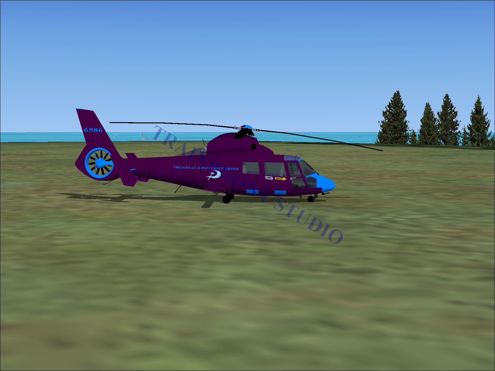 The Great & Powerful Trixie Aerospatiale HH65 Dolphin (Digital Image) Digital Image