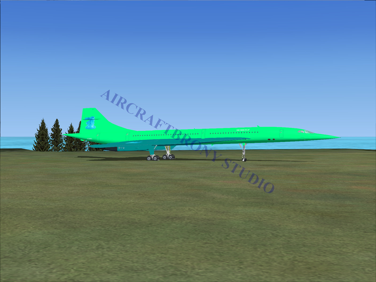 Thunder Flap Aerospatiale Concorde (Digital Image) Digital Image