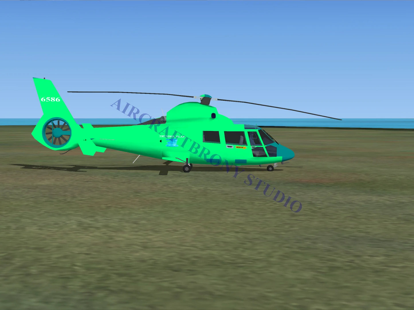 Thunder Flap (G5) Aerospatiale HH65 Dolphin (Digital Image) Digital Image