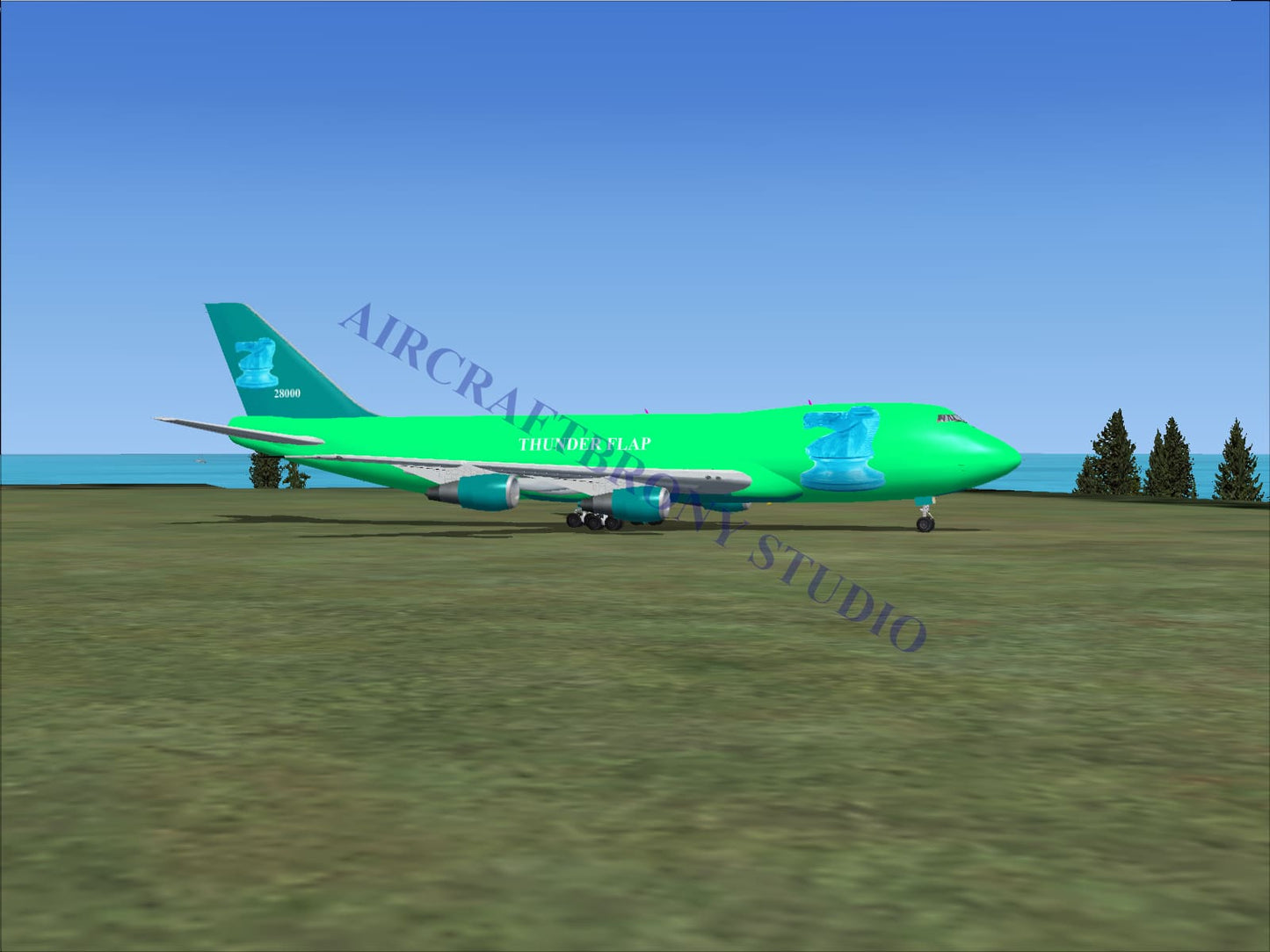 Thunder Flap (G5) Boeing 747-200 (Digital Image) Digital Image