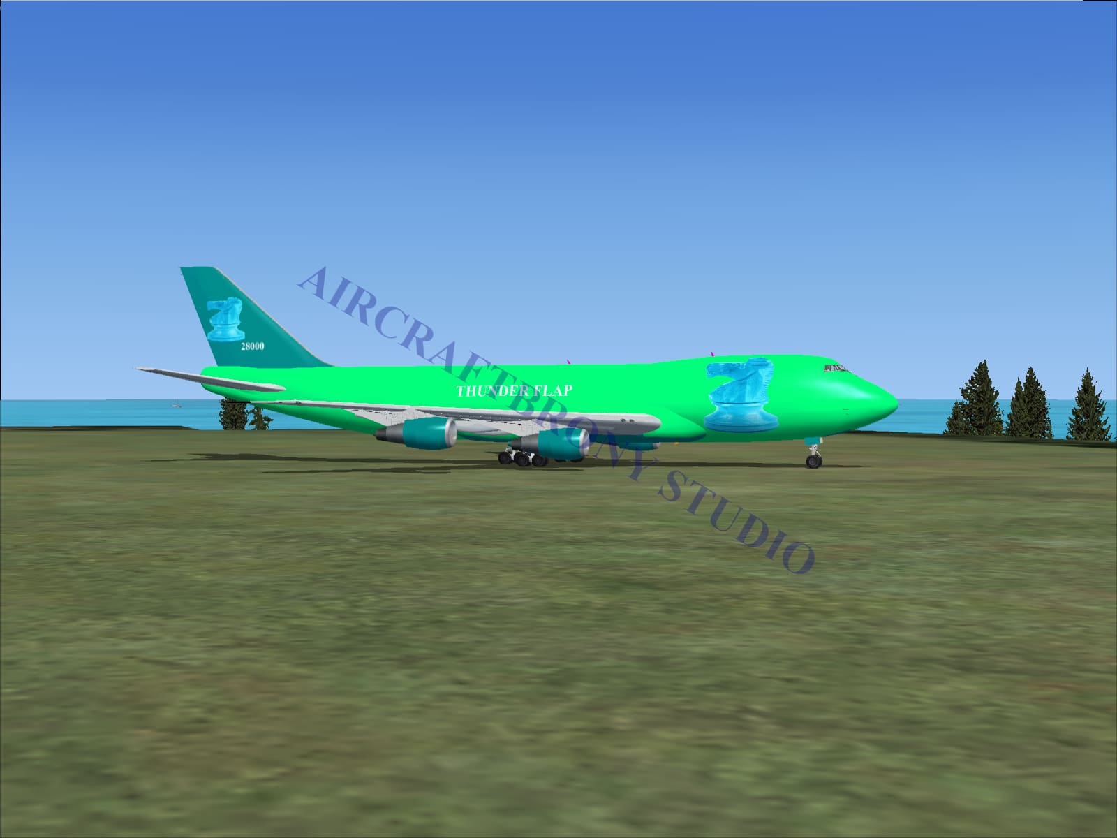 Thunder Flap (G5) Boeing 747-200 (Digital Image) Digital Image