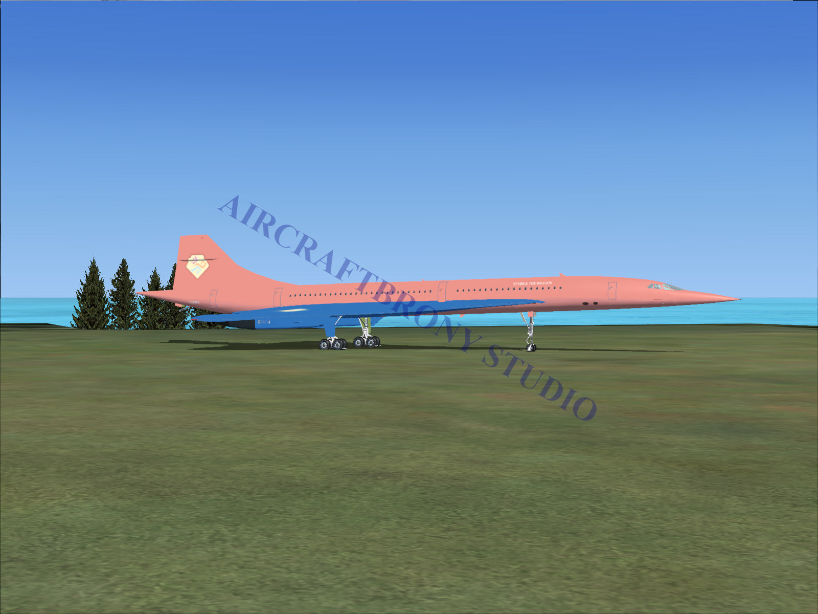Tumble The Dragon Aerospatiale Concorde (Digital Image) Digital Image