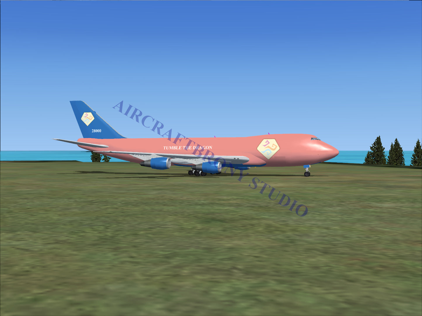 Tumble The Dragon Boeing 747-200 (Digital Image) Digital Image