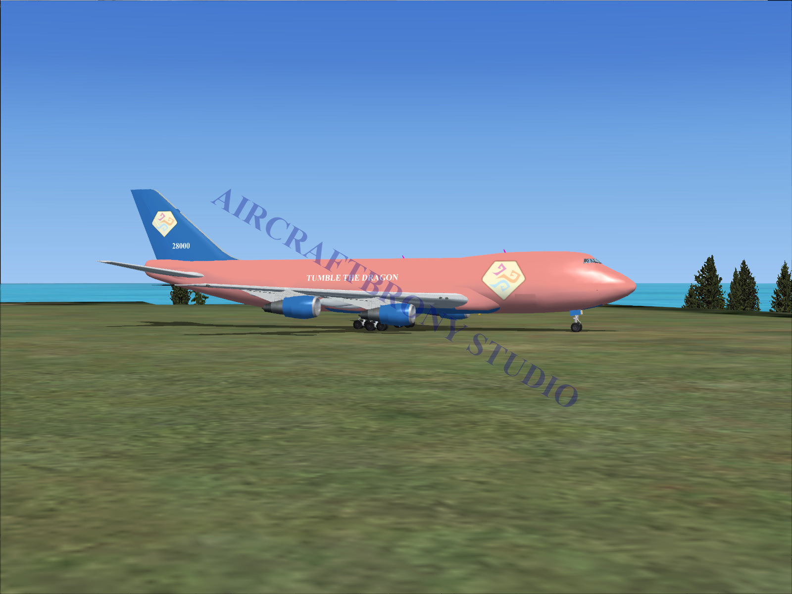 Tumble The Dragon Boeing 747-200 (Digital Image) Digital Image