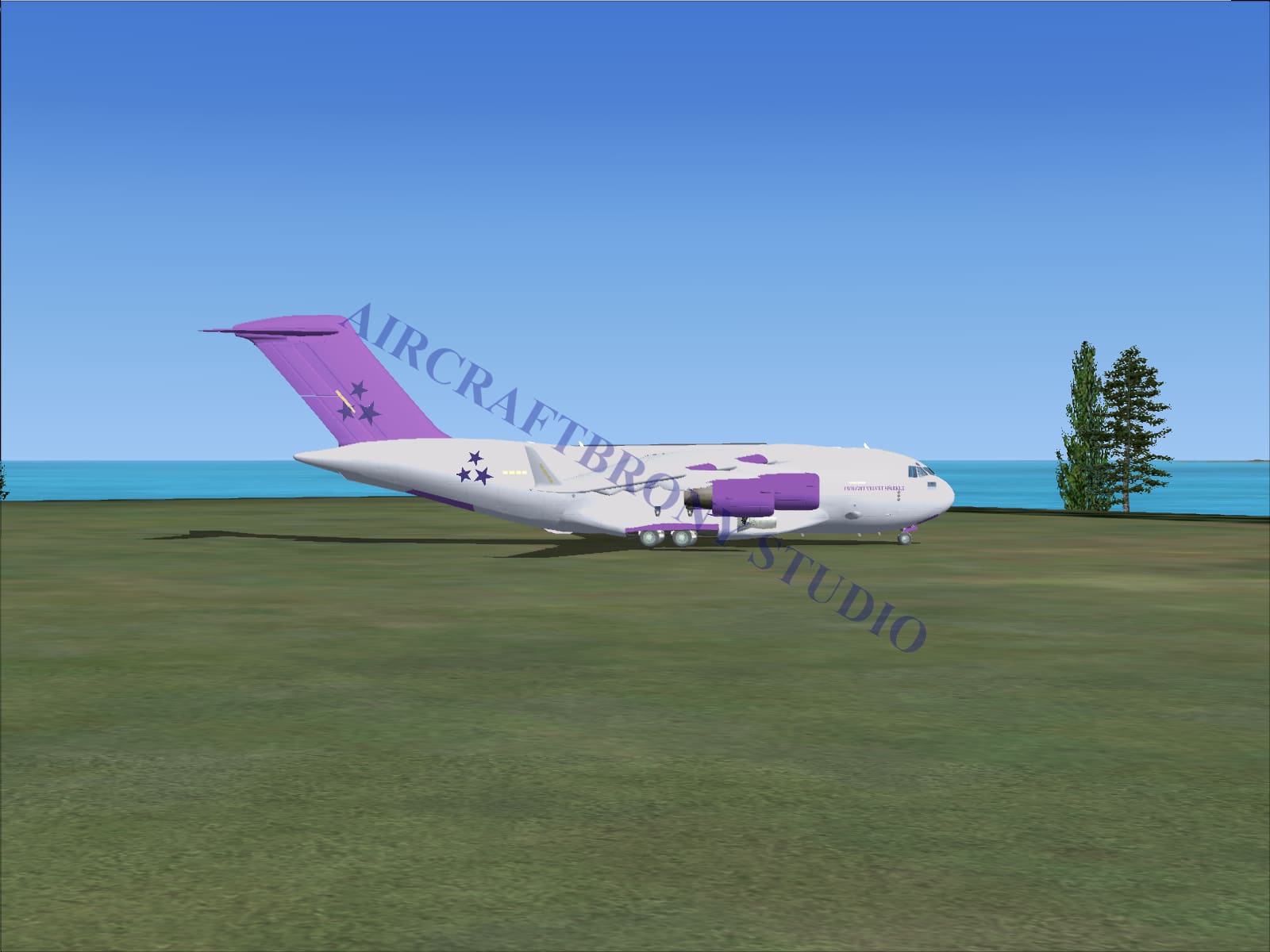 Twilight Velvet Sparkle Boeing C-17 (Digital Image) Digital Image