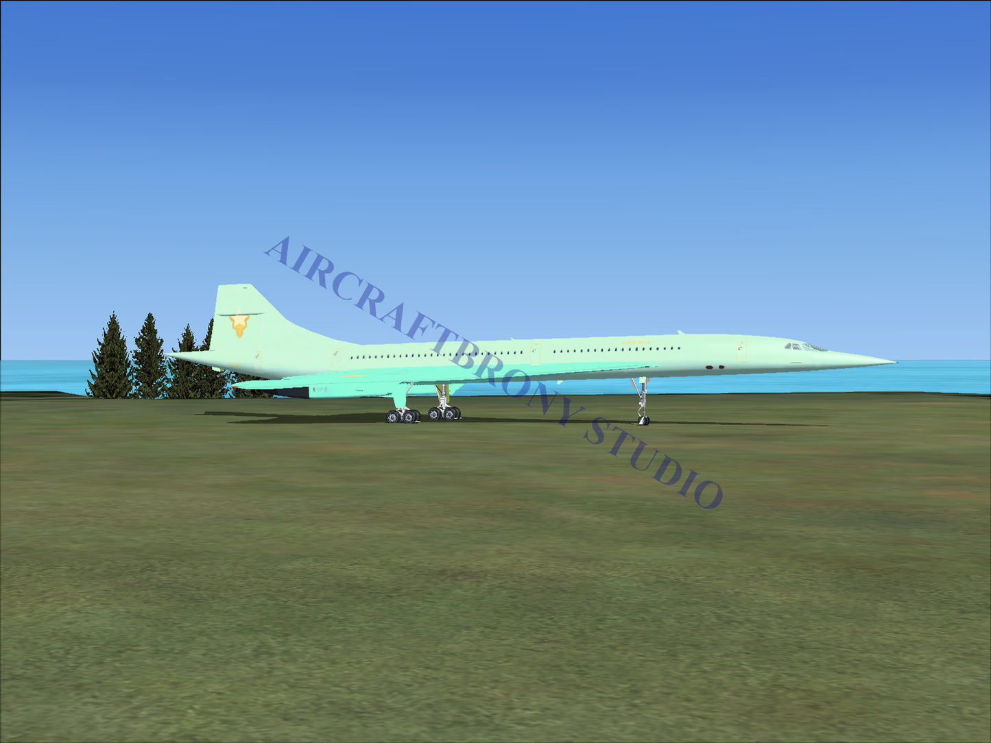 Vapor Trail Aerospatiale Concorde (Digital Image) Digital Image