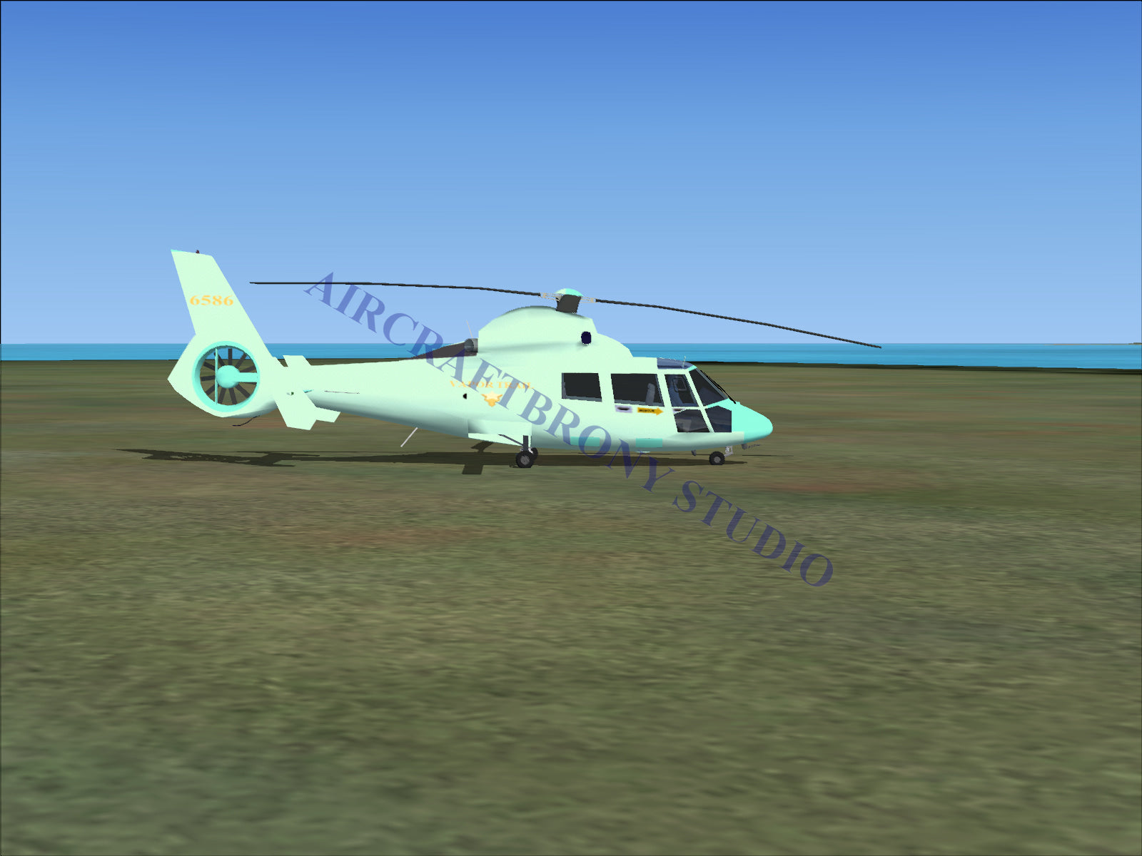Vapor Trail Aerospatiale HH65 Dolphin (Digital Image) Digital Image
