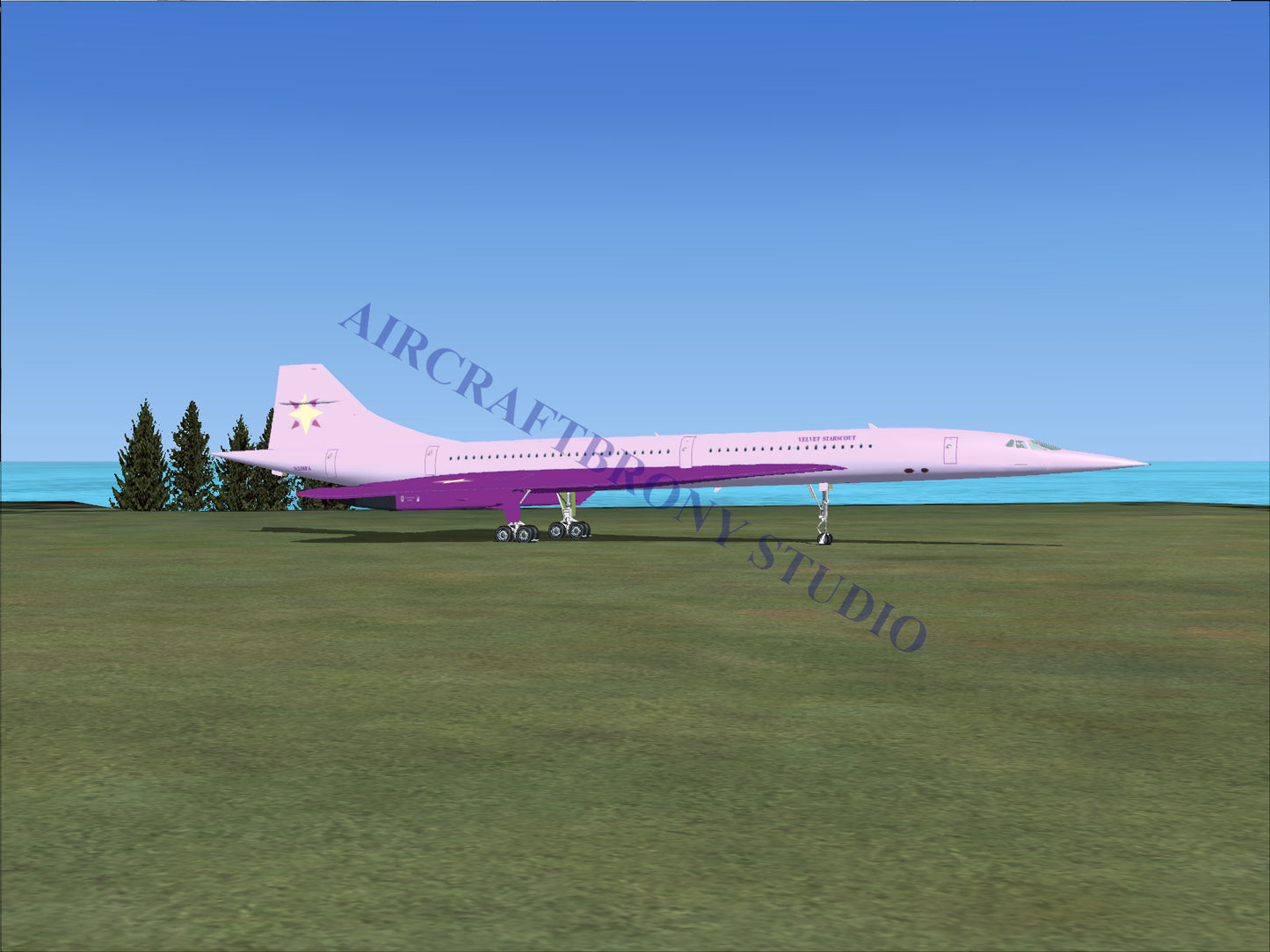Velvet Starscout Aerospatiale Concorde (Digital Image) Digital Image