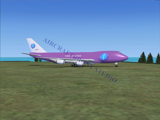 Violet Frost Boeing 747-200 (Digital Image) Digital Image