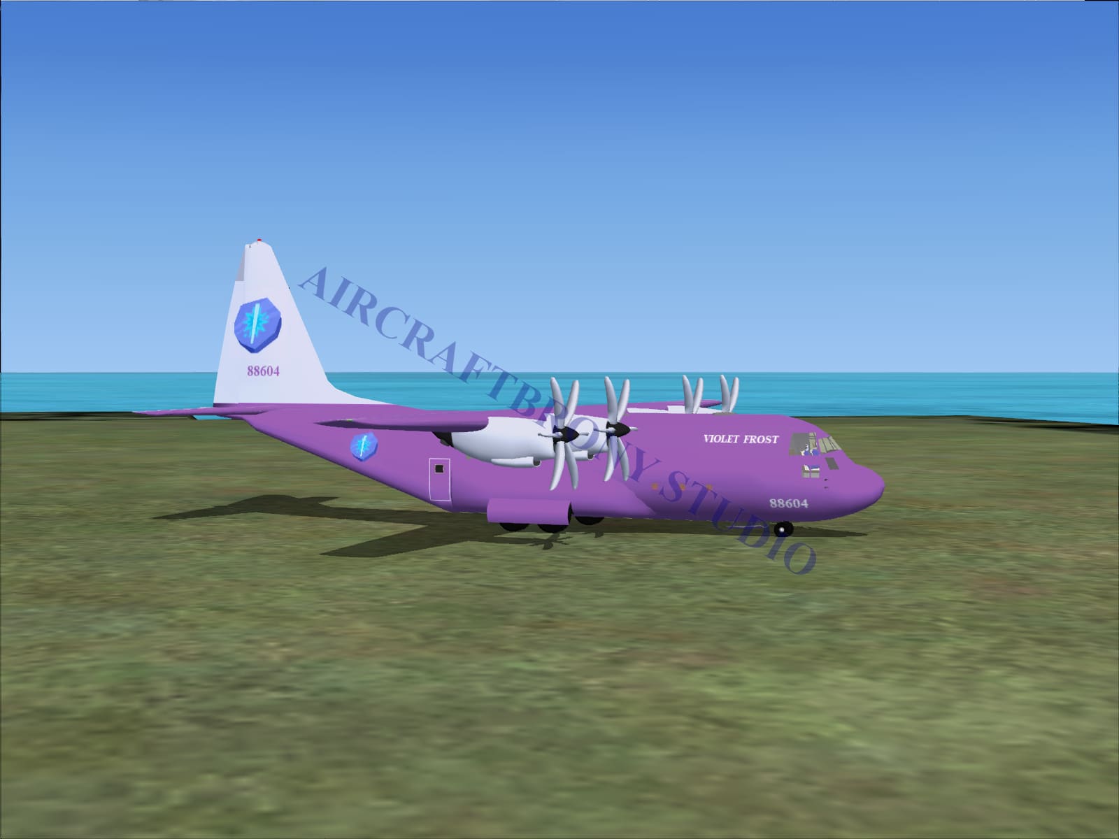 Violet Frost Lockheed C-130 (Digital Image) Digital Image
