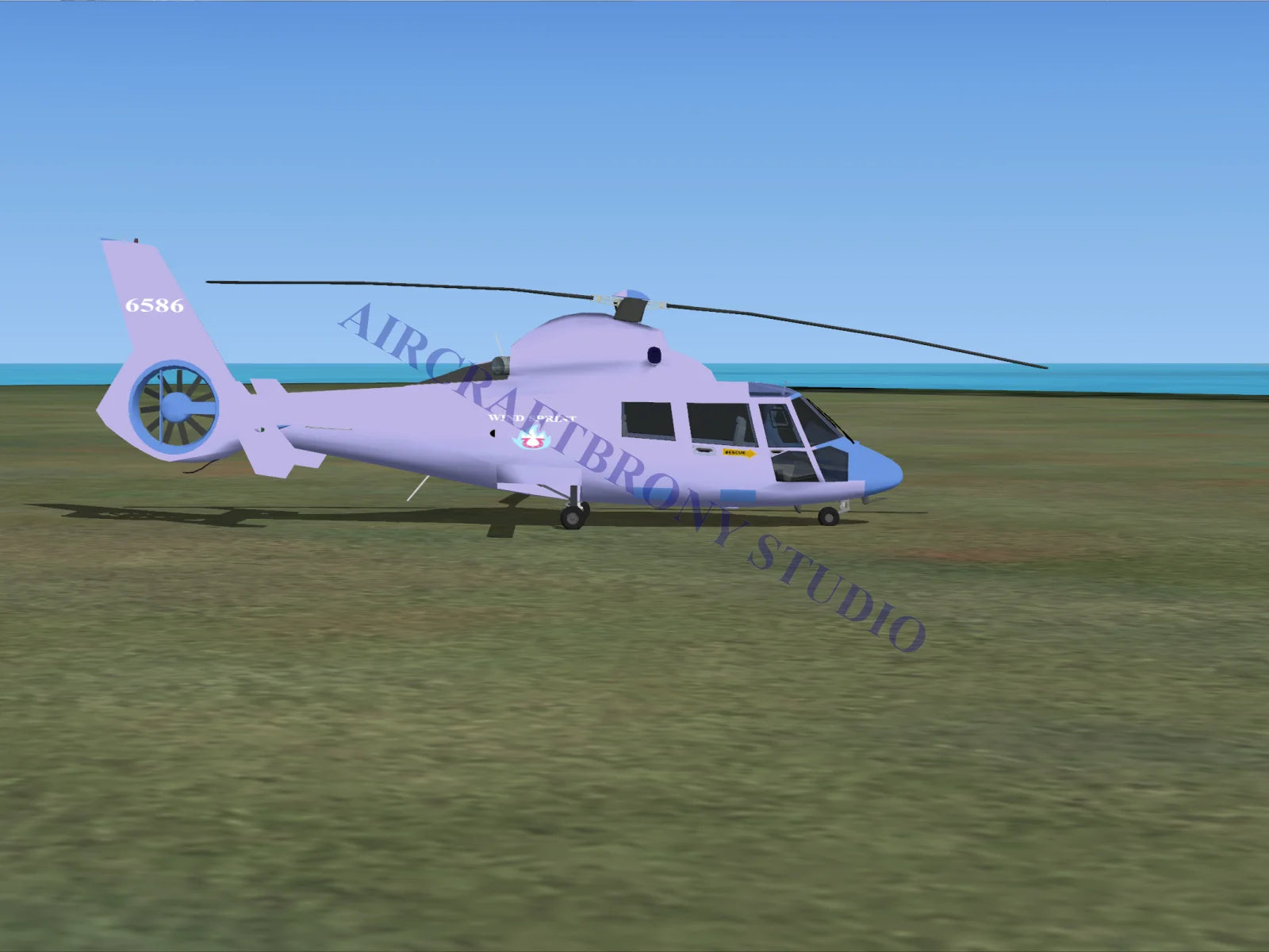 Wind Sprint Aerospatiale HH65 Dolphin (Digital Image) Digital Image
