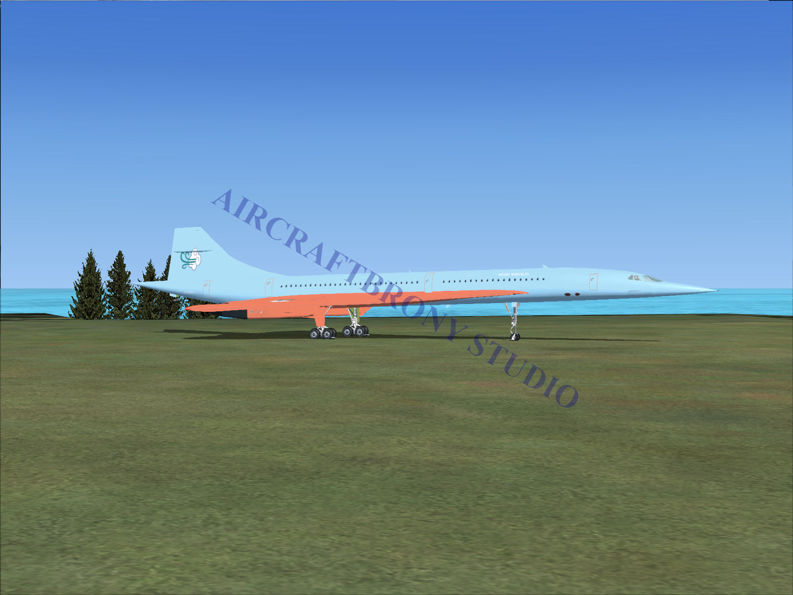 Windy Whistles Aerospatiale Concorde (Digital Image) Digital Image