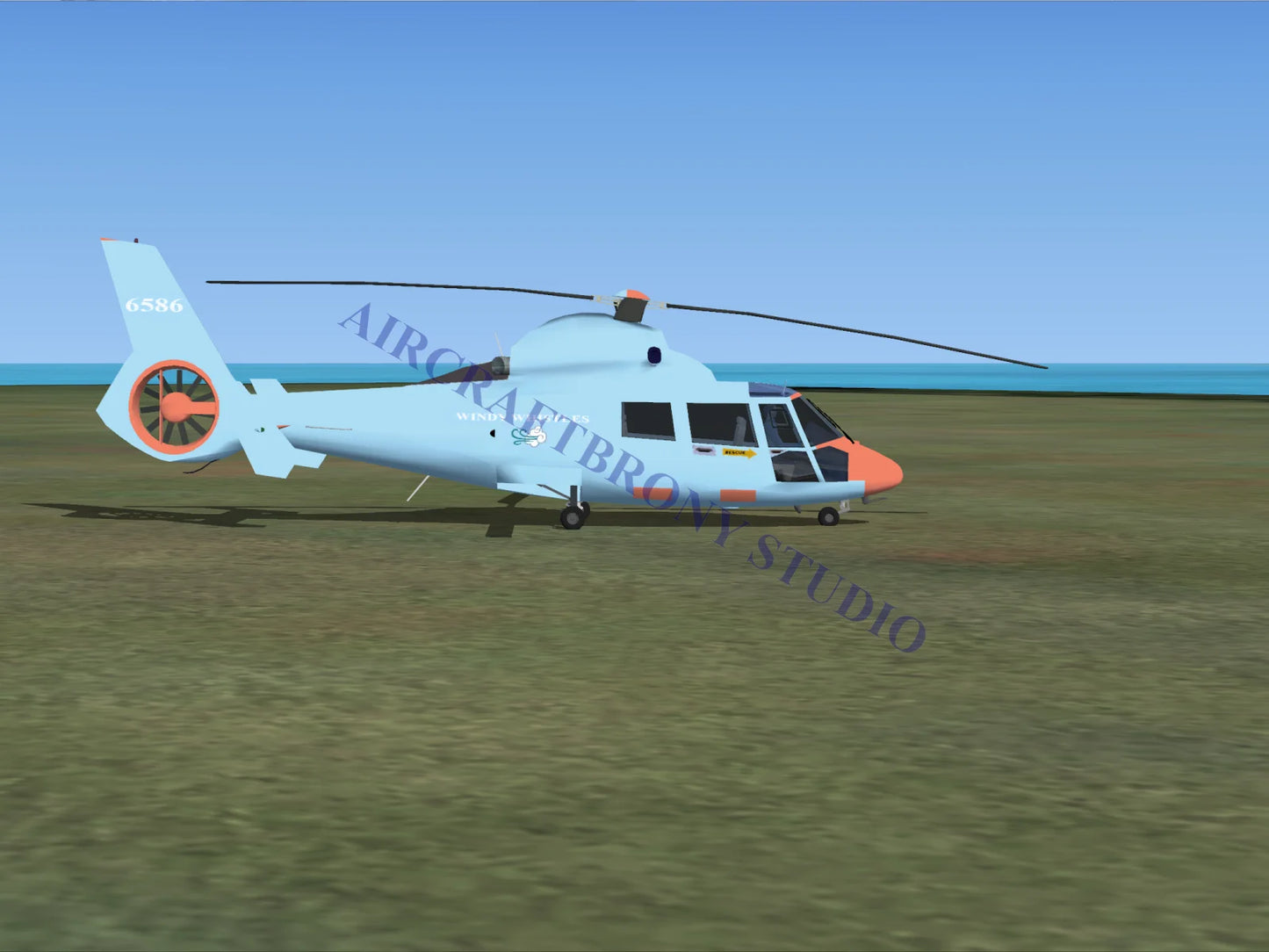 Windy Whistles Aerospatiale HH65 Dolphin (Digital Image) Digital Image