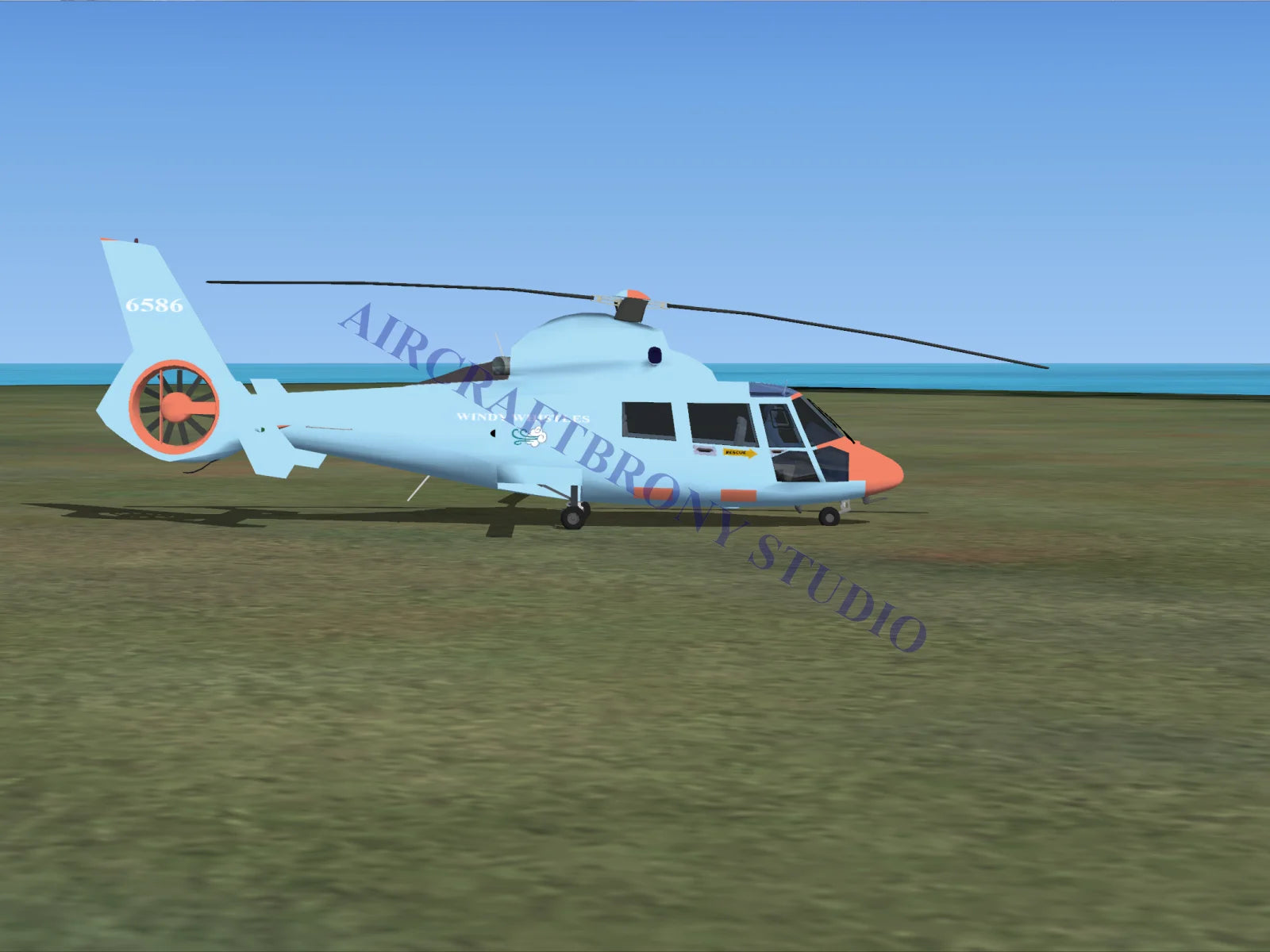 Windy Whistles Aerospatiale HH65 Dolphin (Digital Image) Digital Image