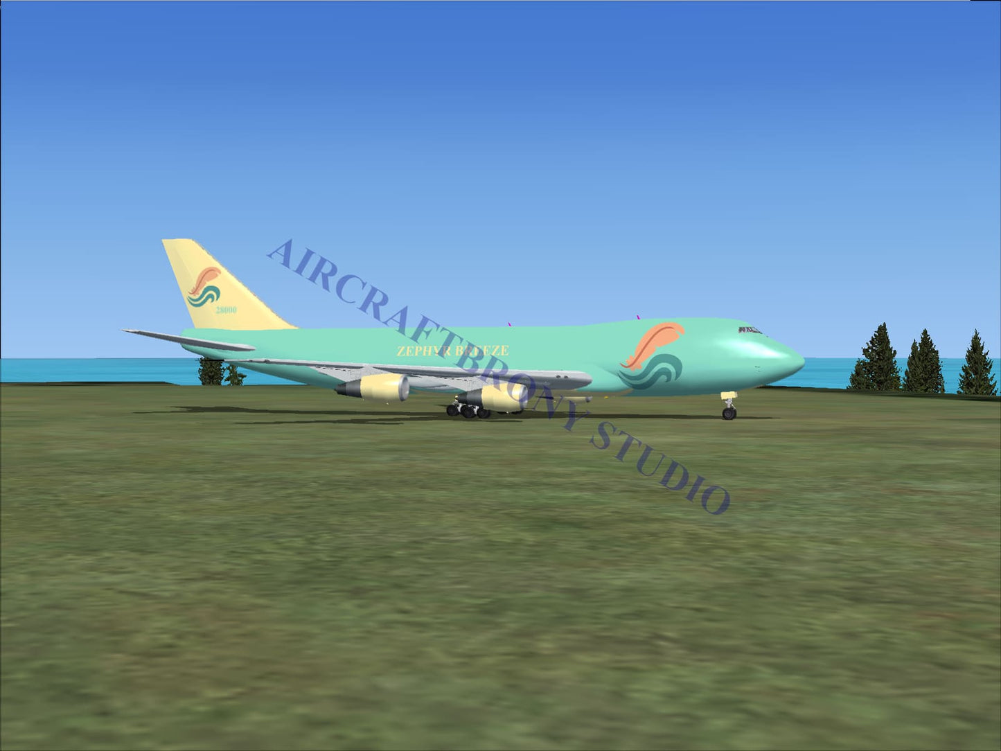 Zephyr Breeze Boeing 747-200 (Digital Image) Digital Image